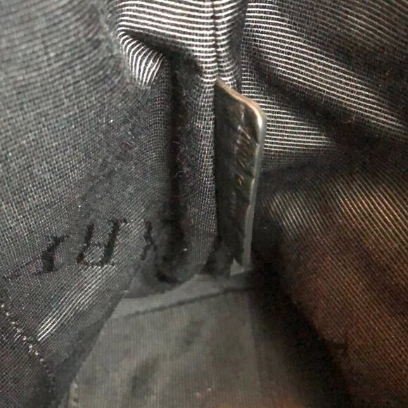 Burberry Authentic Luxury Leather Shoulder Bag Black w Gold Metal Hardware Sz OS - Picture 14 of 16